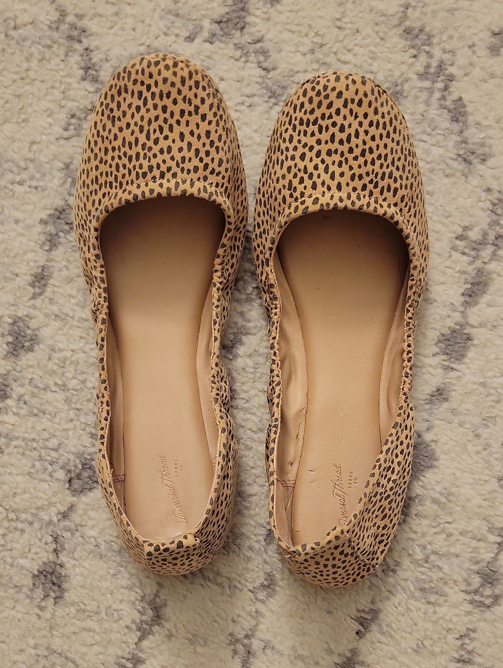 Leopard Print Ballet Flats in Tan - Classic Everyday Style